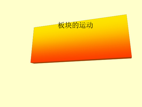 人教版高中地理选修一宇宙与地球 第三章第二节《板块构造学说》课件优品课件