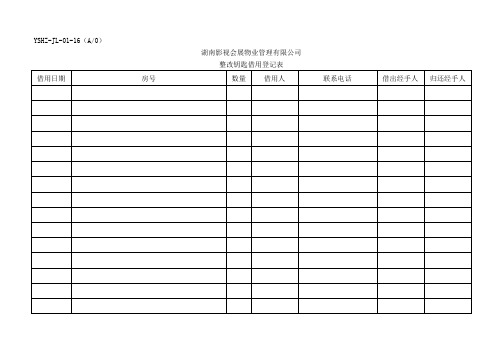 JL-16整改钥匙借用登记表.doc