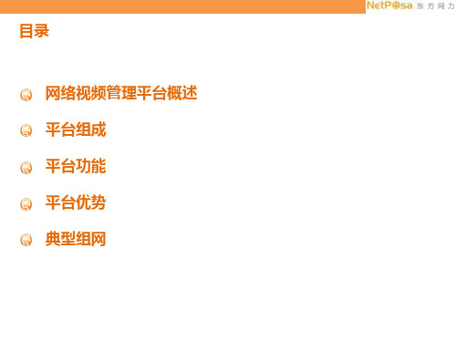 PVG网络视频管理平台产品培训教材(PPT 31页)