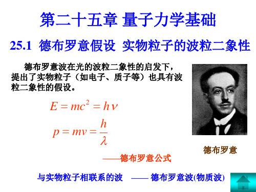 德布罗意波(物质波)