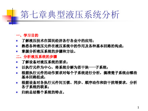 液压系统分析PPT课件