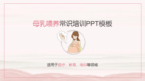 母乳喂养常识培训PPT模板