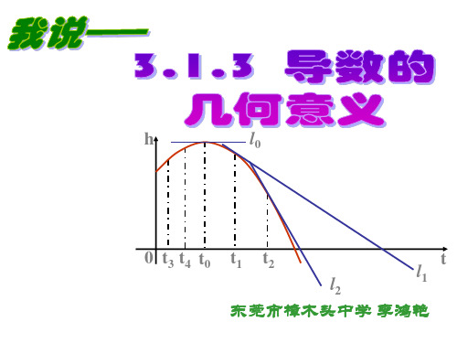 《3.1.3导数的几何意义》说课课件