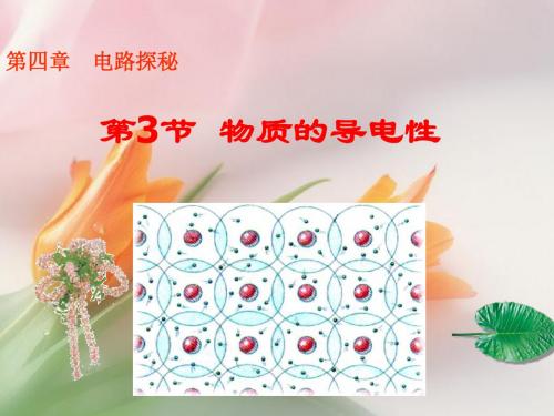 八年级科学上第四章第3节物质的导电性课件