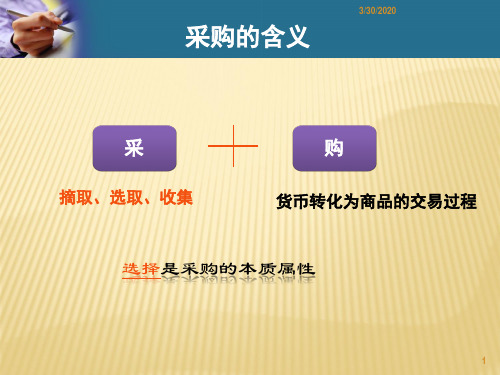 采购入门 PPT课件