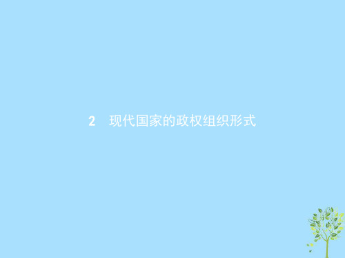 高中政治专题1各具特色的国家和国际组织2现代国家的政权组织形式课件新人教版选修