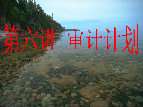 《审计计划》参考PPT