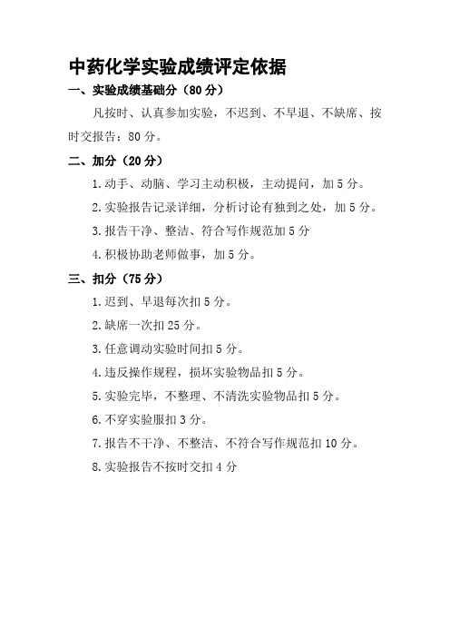 实验  中药化学