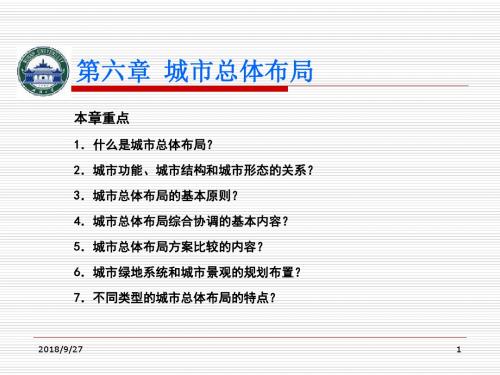 第六章城市总体布局.