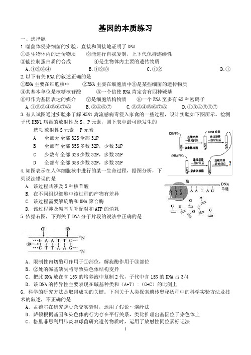 基因的本质练习