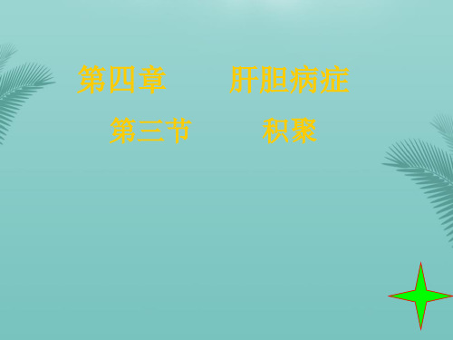 第节积聚.优秀精选PPT
