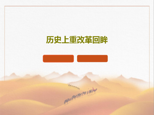 历史上重改革回眸19页PPT