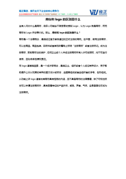 商标和logo的区别是什么