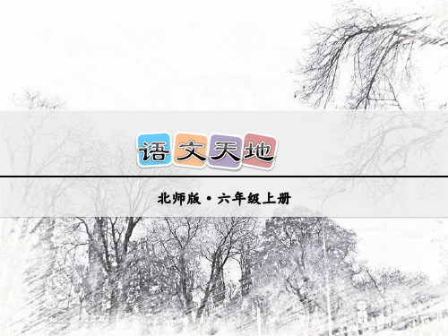 六年级上册语文课件-语文天地第8单元_北师大版 (共16张PPT)