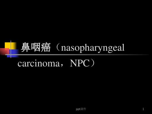 鼻咽癌的CT诊断进展   ppt课件