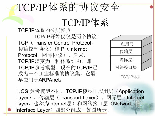 TCPIP体系的协议安全