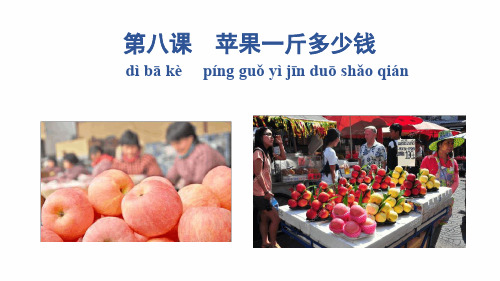 完整版对外汉语教材汉语教程第八课苹果一斤多少钱