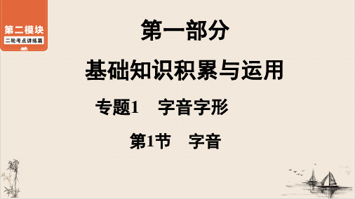 中考语文二轮考点过关专题第节字音优质课件(PPT)