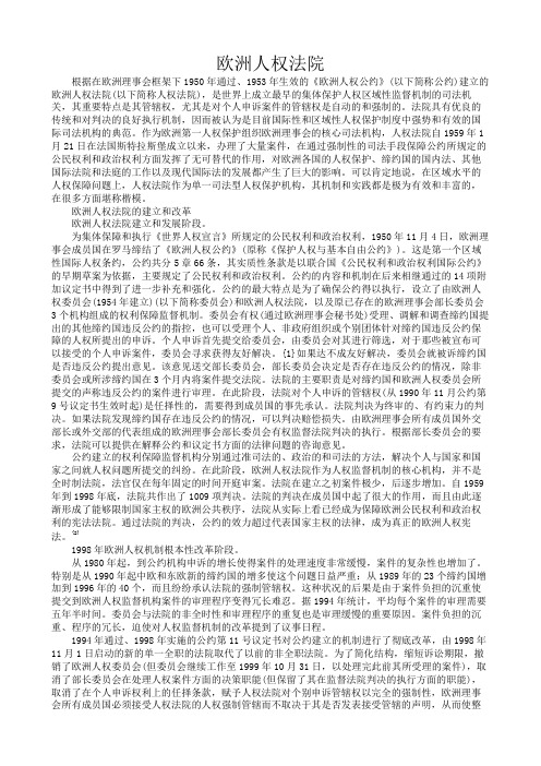 欧洲人权法院