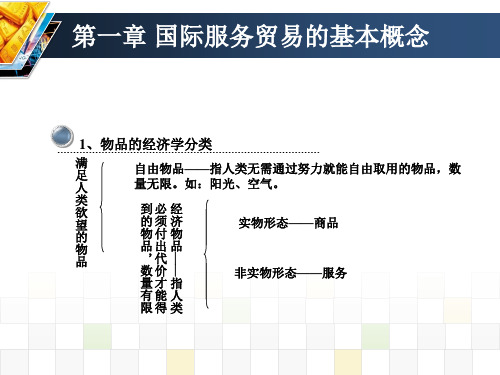 国际服务贸易的基本概念