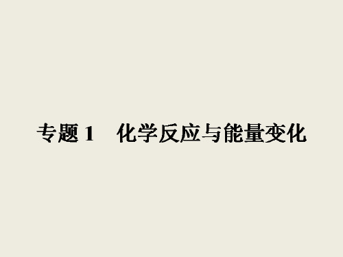 2019-2020学年苏教版选修4 专题1第一单元 化学反应中的热效应 课件(36张)