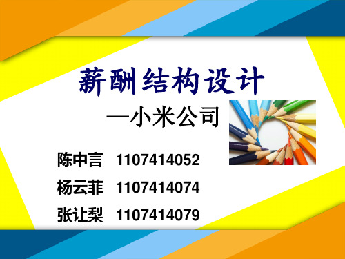 小米公司薪酬设计