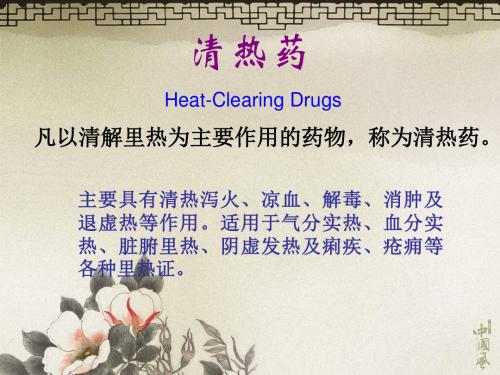 中药学课件6清热药