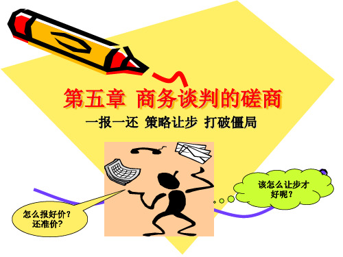 第五章 商务谈判的磋商