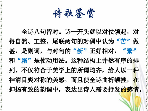 《登高》诗歌鉴赏