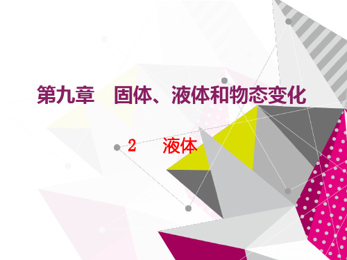 高中物理选修3-3优质课件8-9.2   液体