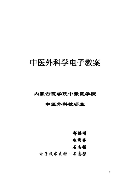 中医外科学电子教案doc
