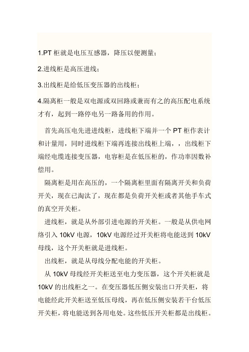 高压一次侧进出线系统简介