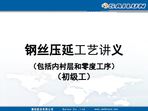 钢丝压延工艺讲义 ppt课件