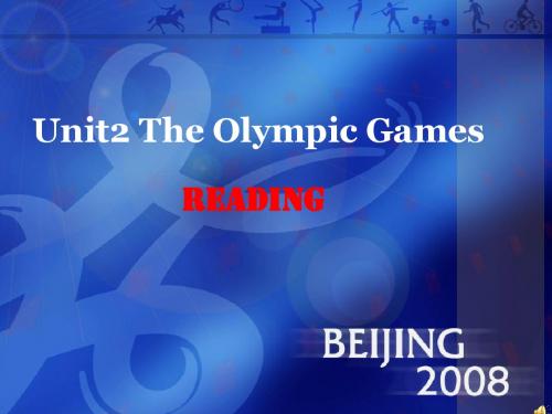 新人教版  必修2Unit2 The Olympic Games的课件