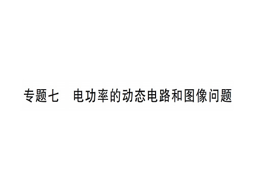 第十六章 专题七 电功率的动态电路和图像问题—2020秋沪科版九年级物理上册课件