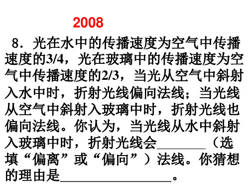 2008_2018河南省物理中招试题光现象