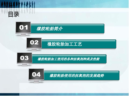 简述橡胶轮胎加工使用的各种抗氧剂种类及性能共29页