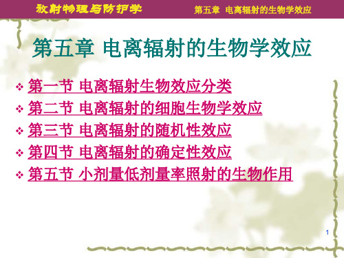 第电离辐射的生物学效应