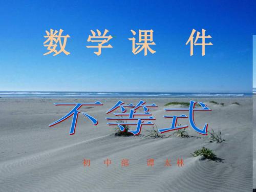 (201907)不等式[下学期]--北师大版-