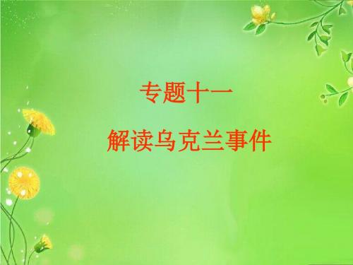 专题十一解读乌克兰事件