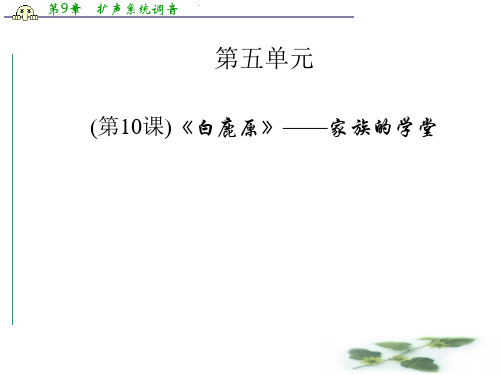 高中语文(人教选修 中国小说欣赏)课件：第10课《白鹿原》——家族的学堂