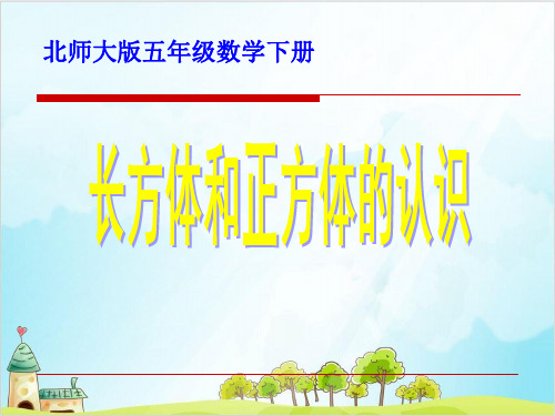 五年级下数学长方体的体积北师大版优秀PPT 课件