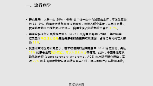 胸痛规范化评估与诊断中国专家共识