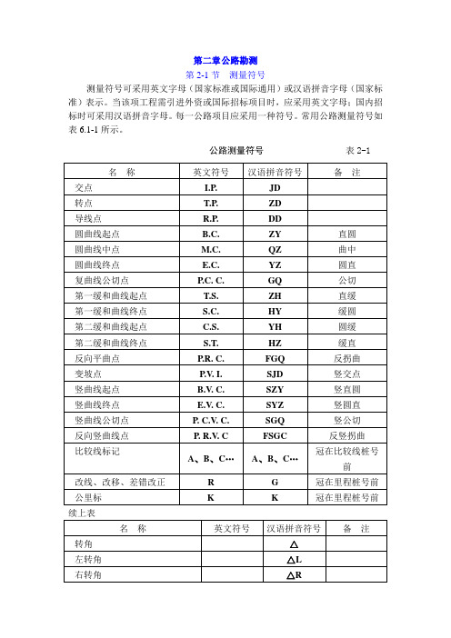 导线测量技术要求