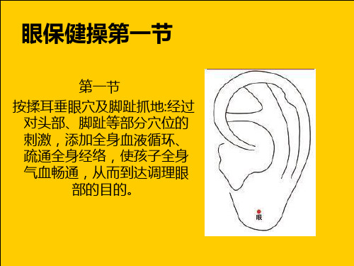 眼保健操第一节ppt课件