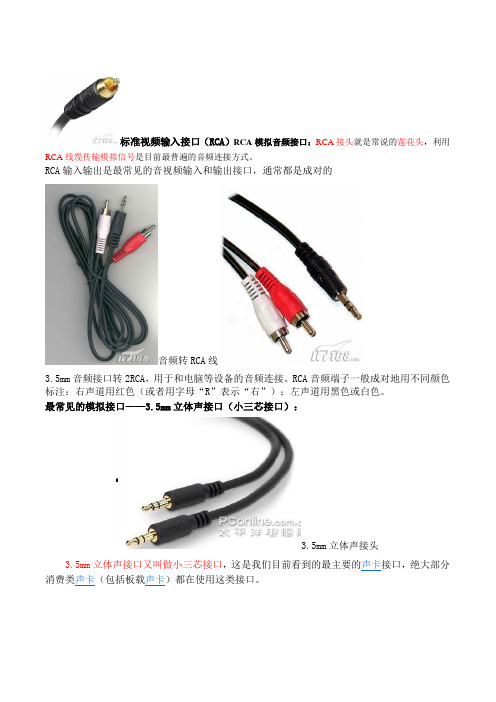 视频音频接口汇总1