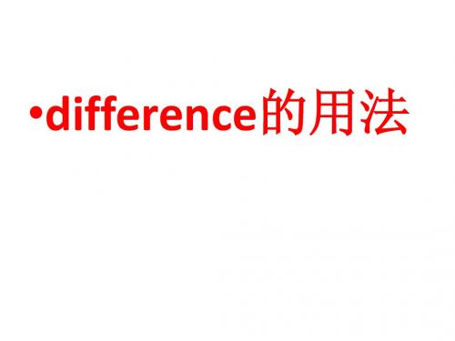 difference    maybede 的用法讲解