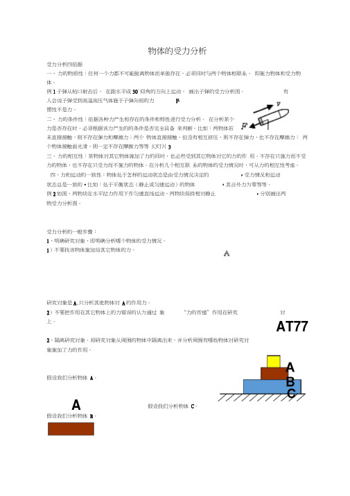 物体的受力分析