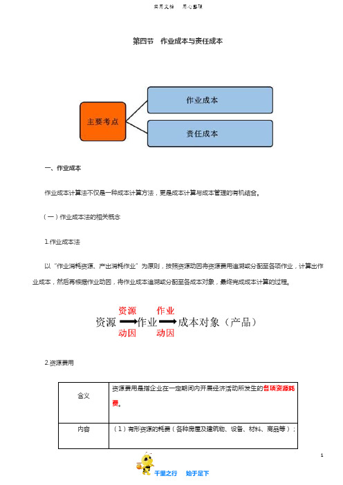 2019中级财管69讲第56讲作业成本管理