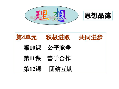 七年级政治积极进取 共同进步(PPT)5-1